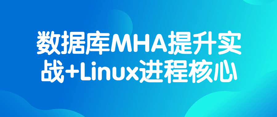 数据库MHA提升实战+Linux进程核心-裕网云资源库